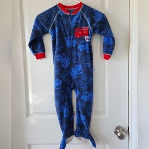3t Carter's‎ firetruck onesie footie pajamas